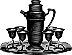 Stack of Coins Clipart - Black and White Illustration for Financial Themes
