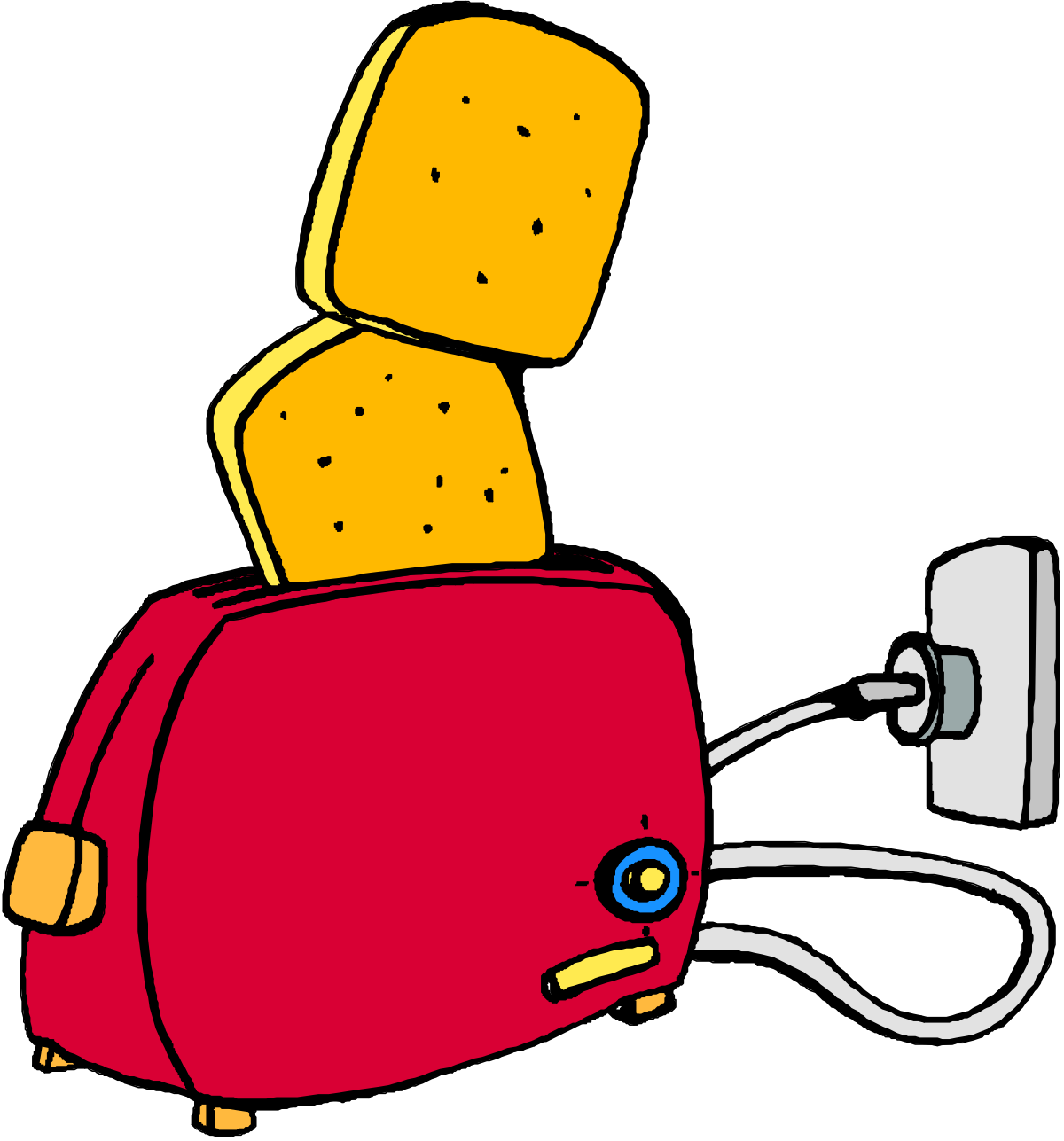 Red Toaster Clipart: Perfect Vintage Kitchen Icon