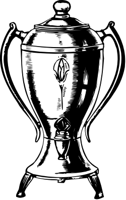 Trophy Clipart on Black and White Background: Perfect for Awards and Recognition
