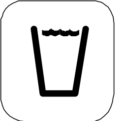 Black and White Glass Clipart Icon for Versatile Designs