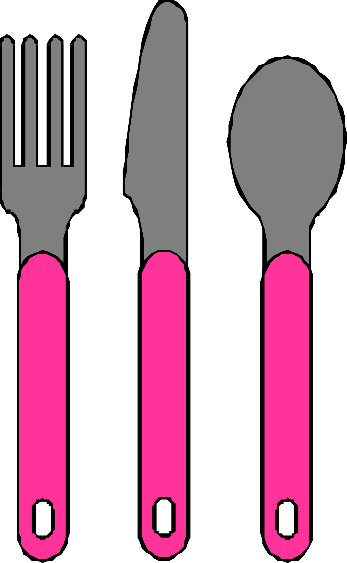 Knife, Spoon, and Fork Set Clipart for Culinary Creations