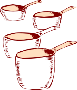 Pots and Spoons Clipart: Three Charming Kitchen Essentials