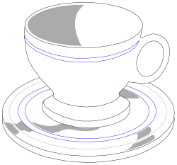 Cup and Saucer Clipart - Perfect for Your Creative Projects