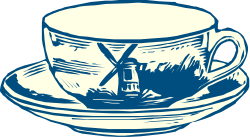 Cup and Saucer with Spoon Clipart - Perfect for Cozy Designs