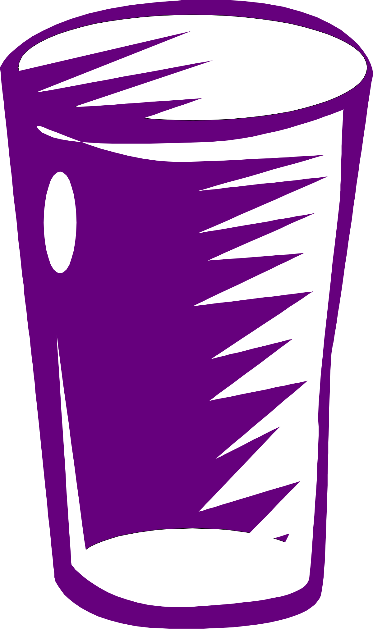 Purple and White Cup Clipart - Elegant Design on White Background