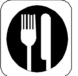 White Plate with Fork and Knife Clipart for Culinary Designs