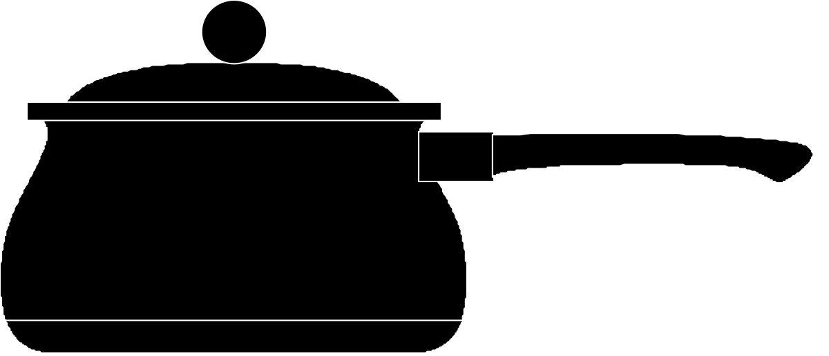 Pot Clipart - Elegant Black and White Pot Design for Versatile Use