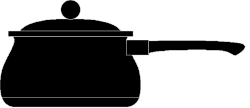 Pot Clipart - Elegant Black and White Pot Design for Versatile Use