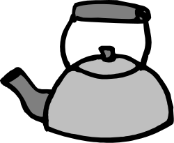 Teapot with Handle Clipart - Elegant Kitchen Decoration