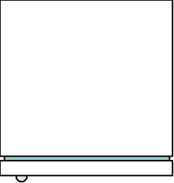 White Screen with Blue Border Clipart - Clean and Modern Design