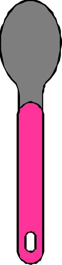 Pink and Gray Object with White Top - Unique Clipart for Creative Projects