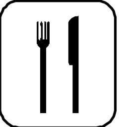 Fork and Knife Icon Clipart for Dining and Culinary Use