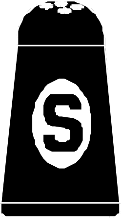 Black and White Bag with Letter S - Stylish Clipart for Versatile Use