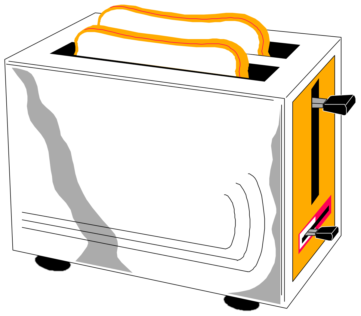 Toaster with Toast: Delightful Clipart for Your Projects