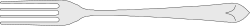 White Fish Silhouette on Black Background Clipart