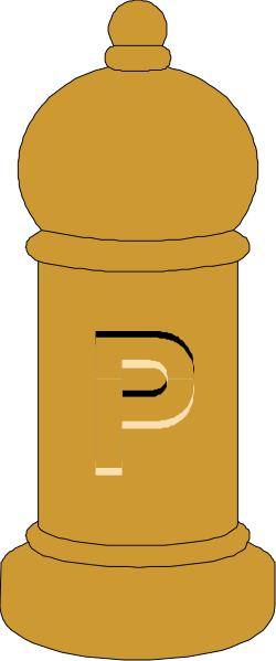 Gold Coin with P Symbol - Eye-Catching Clipart for All Needs