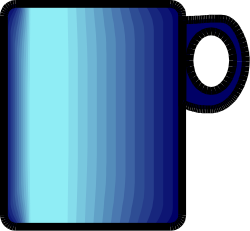 Blue Mug with Handle Clipart: Perfect for Your Beverage Designs