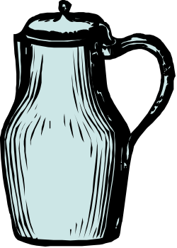 Vase Clipart: Elegant Black and White Drawing for Diverse Uses