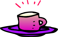 Coffee Cup Splash - Dynamic Coffee Clipart Visuals