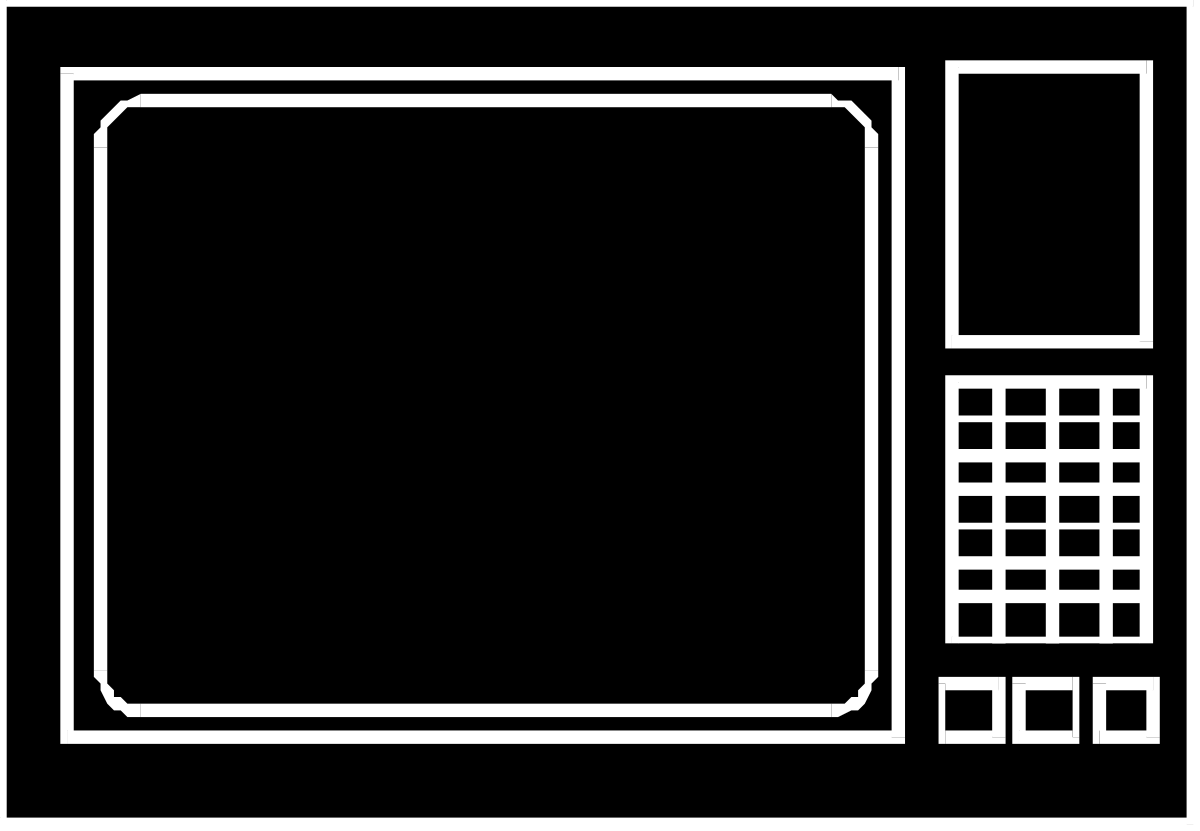 Television Icon Clipart - Classic TV Graphics for Your Projects