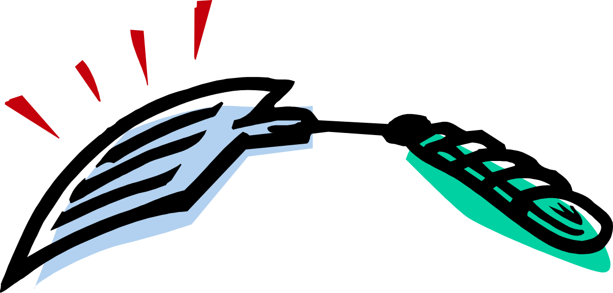 Black and Green Logo with Red and Blue Arrow Clipart