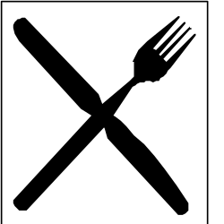 Fork and Knife Icon Clipart for Dining and Culinary Themes