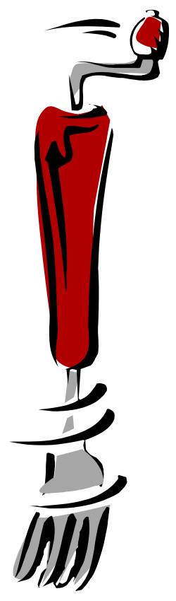 Red Vase on Table Clipart for Elegant Decor