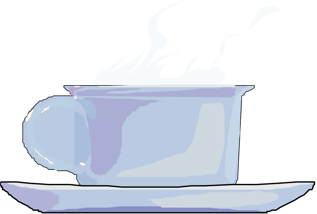 Cup and Saucer Clipart - Elegant Tableware for Your Projects