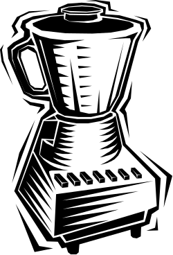Coffee Grinder Clipart - Black Background Coffee Tools Illustration