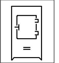 White Door with Black Outline Clipart - Simple and Elegant Design