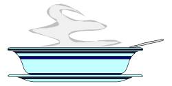 Bowl with Spoon and Ghost Clipart: Whimsical Kitchen Decor