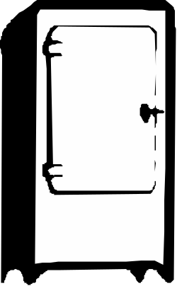 White Square with Black Outline Clipart for Creative Projects