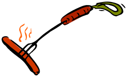 Red and Green Fire Exorcism Clipart for Vibrant Designs