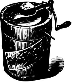 Bucket Clipart: Charming Black and White Drawing for Creative Projects