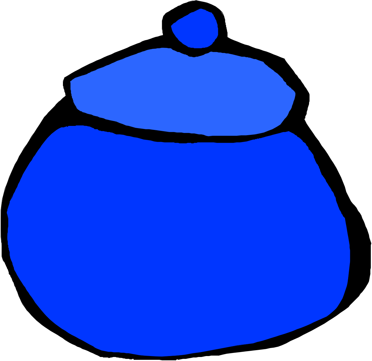 a blue pot with a lid clip art png transparent Blue Pot with Lid Clipart - Ideal for Cooking and Kitchen Themes