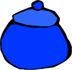 Blue Pot with Lid Clipart - Ideal for Cooking and Kitchen Themes