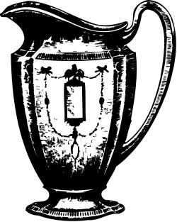 Trophy Clipart: Black and White Icon for Award Celebrations