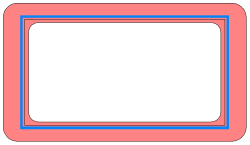 Square Frame with Blue Border Clipart for Creative Projects