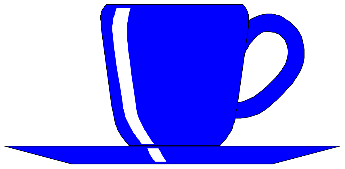 a blue cup with a white stripe clip art png transparent Blue Cup with White Stripe Clipart - Perfect for Your Creative Projects