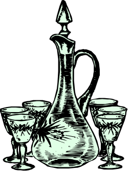 Pitcher and Glasses Clipart: Refreshing Beverage Set for Creative Projects