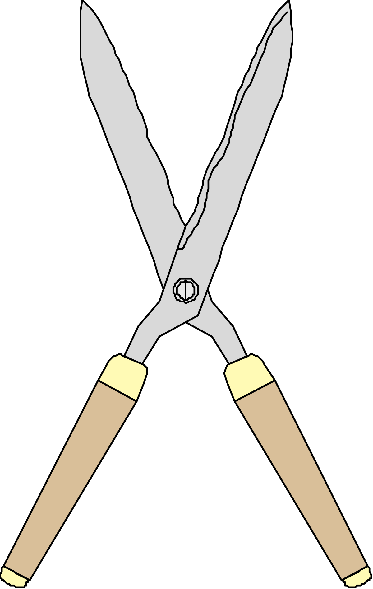 Crossed Knives with a Knife on Top - Culinary Clipart Collection