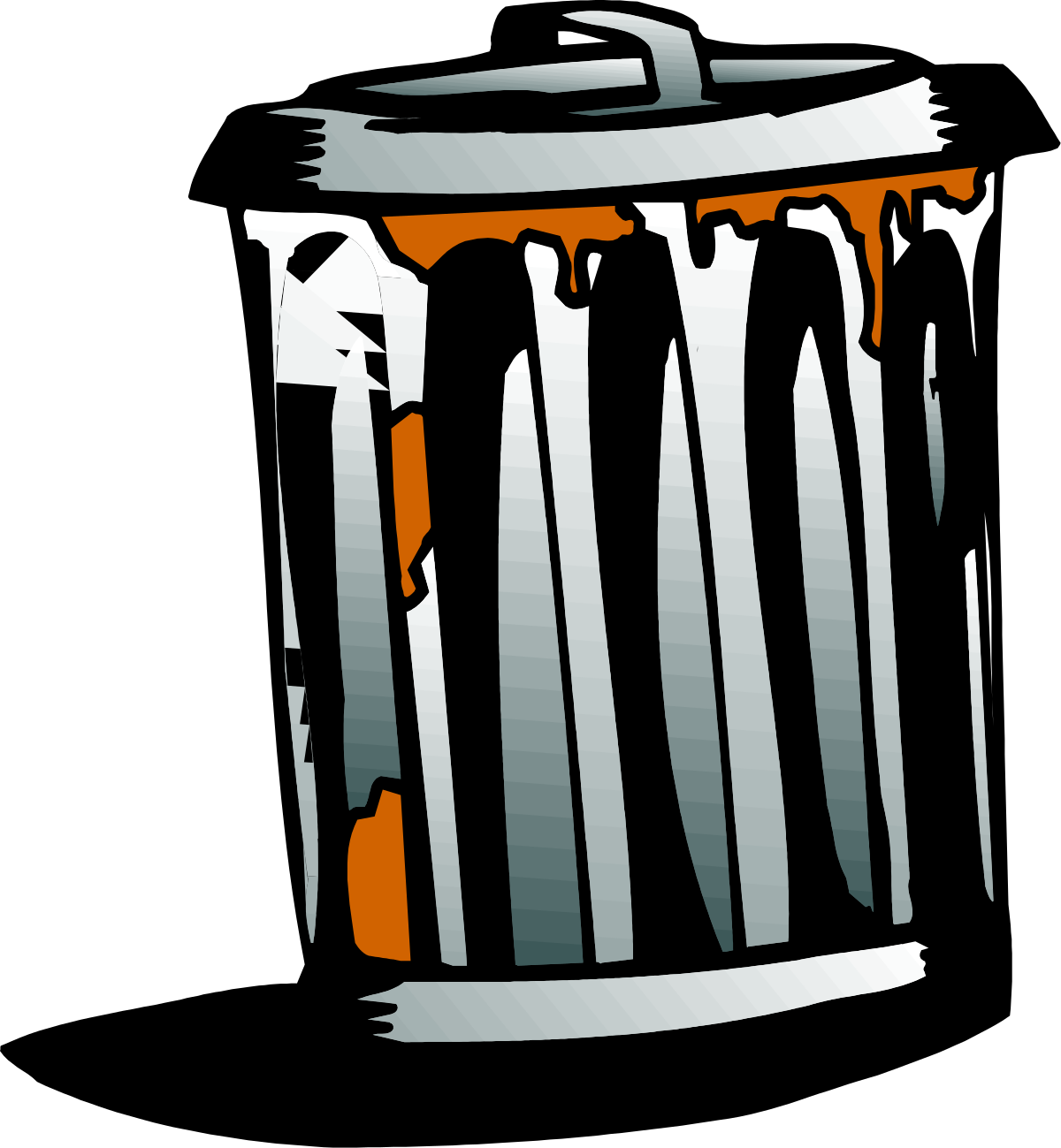 Trash Can with Lid and Handle Clipart for Versatile Uses