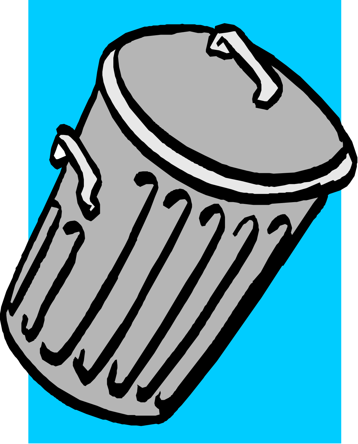 a trash can with a lid clip art png transparent Trash Can with Lid Clipart - Perfect for Waste Management Designs