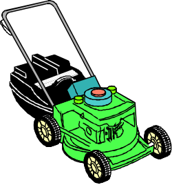 Lawn Mower and Phone Clipart: Fresh Lawn Care Concepts