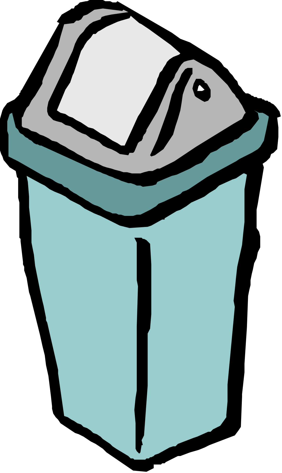 a blue trash can with a white lid clip art png transparent Blue Trash Can with White Lid - Perfect Clipart for Waste Management