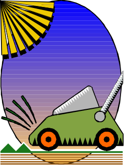 Green Frog with Knife: Unique Clipart for Creative Projects