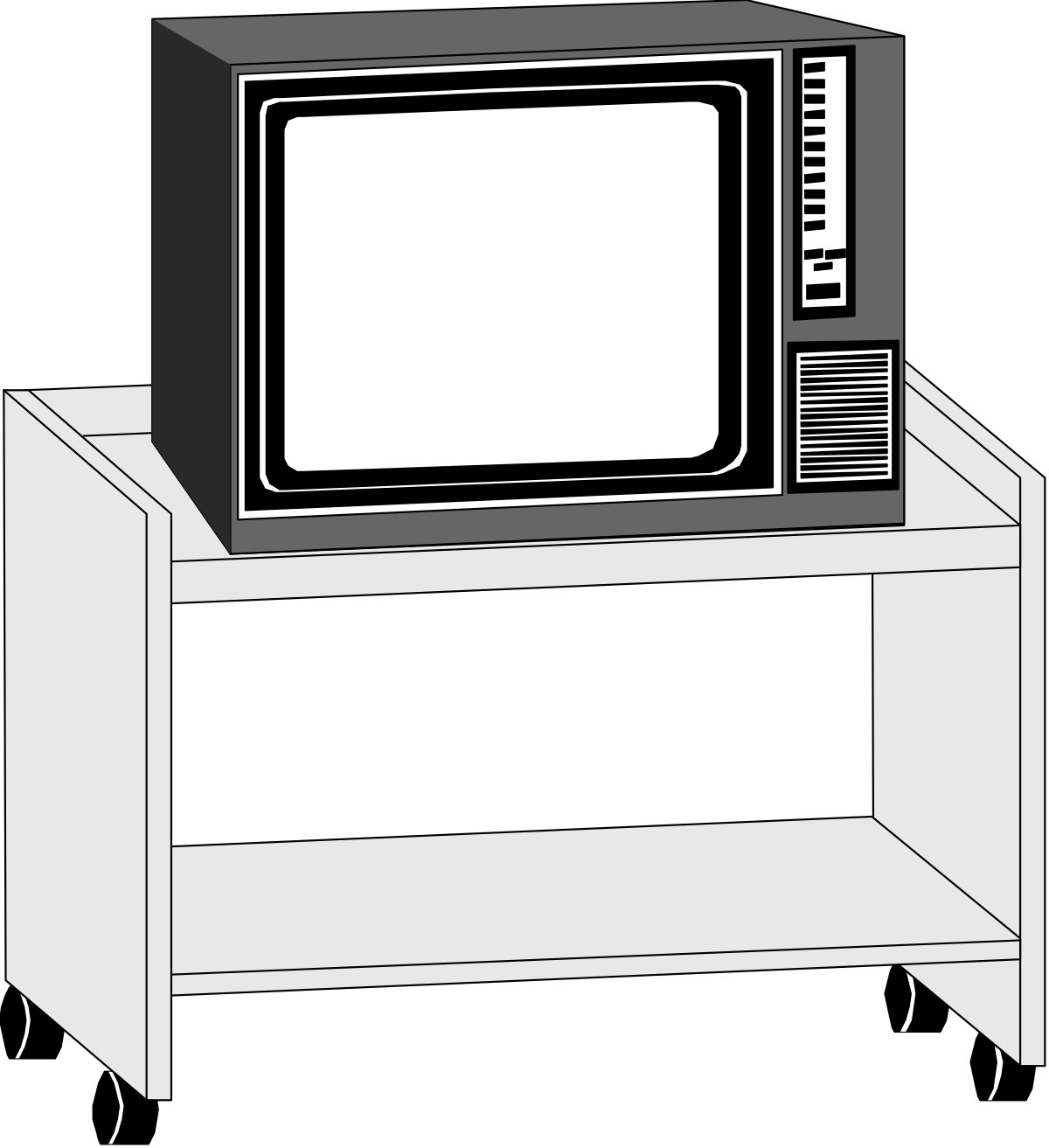a television set with a blank screen clip art png transparent Blank Screen Television Set Clipart for Creative Projects