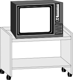 Blank Screen Television Set Clipart for Creative Projects