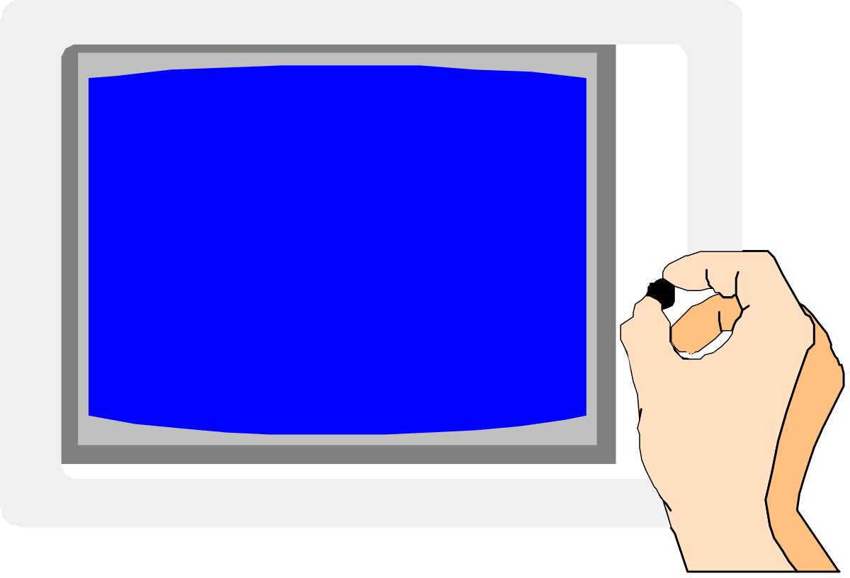 Hand Holding Tablet with Blue Screen - Perfect for Modern Digital Scenes