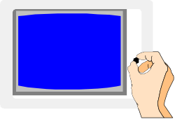 Hand Holding Tablet with Blue Screen - Perfect for Modern Digital Scenes